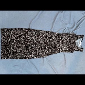 Cheetah Print Maxi Dress